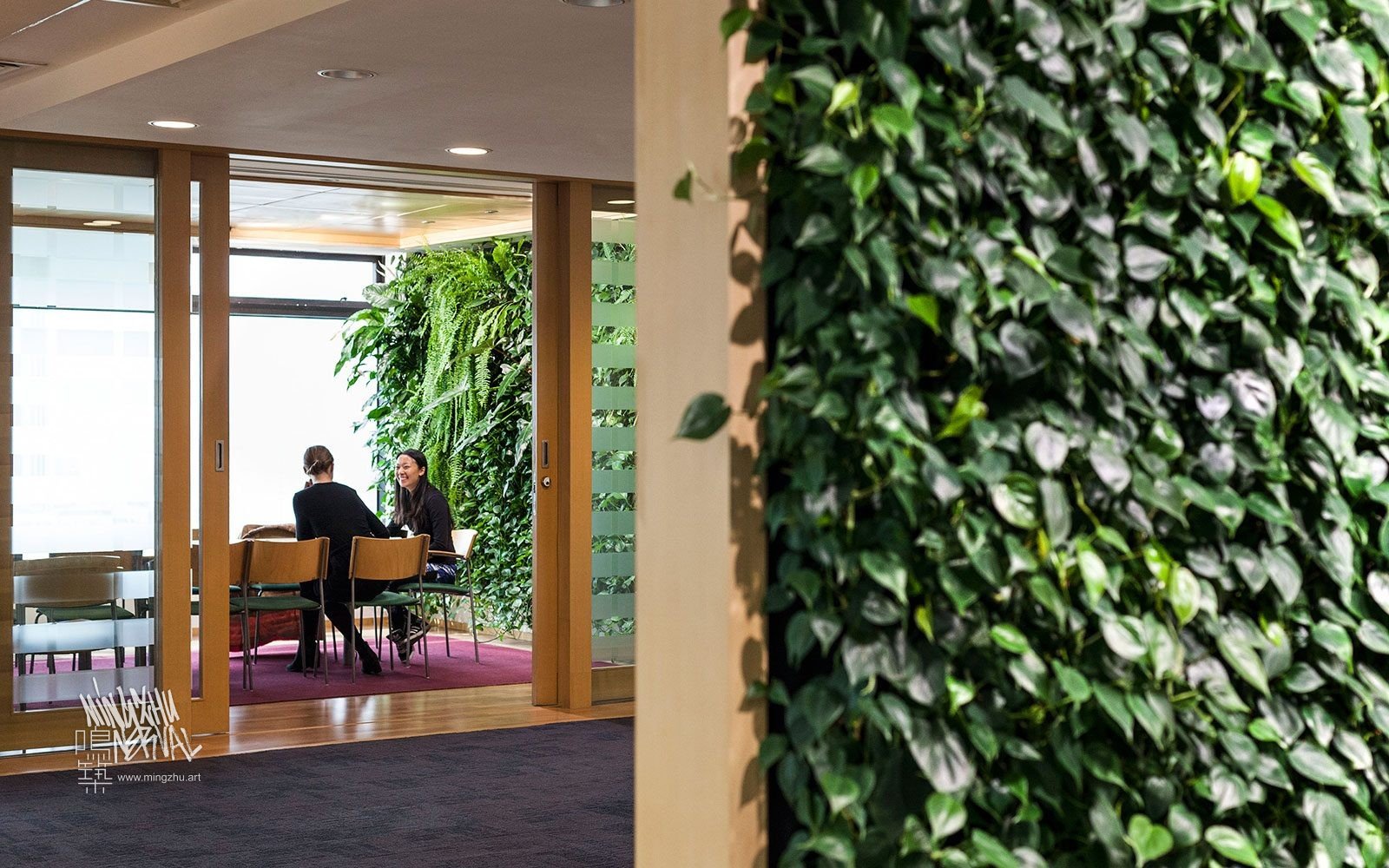 At Mingzhu Nerval, we thrive at creating the most beautiful vertical gardens in the world. For the Swedish Consulate, we created a healthy nature workspace - Shanghai, 2012.