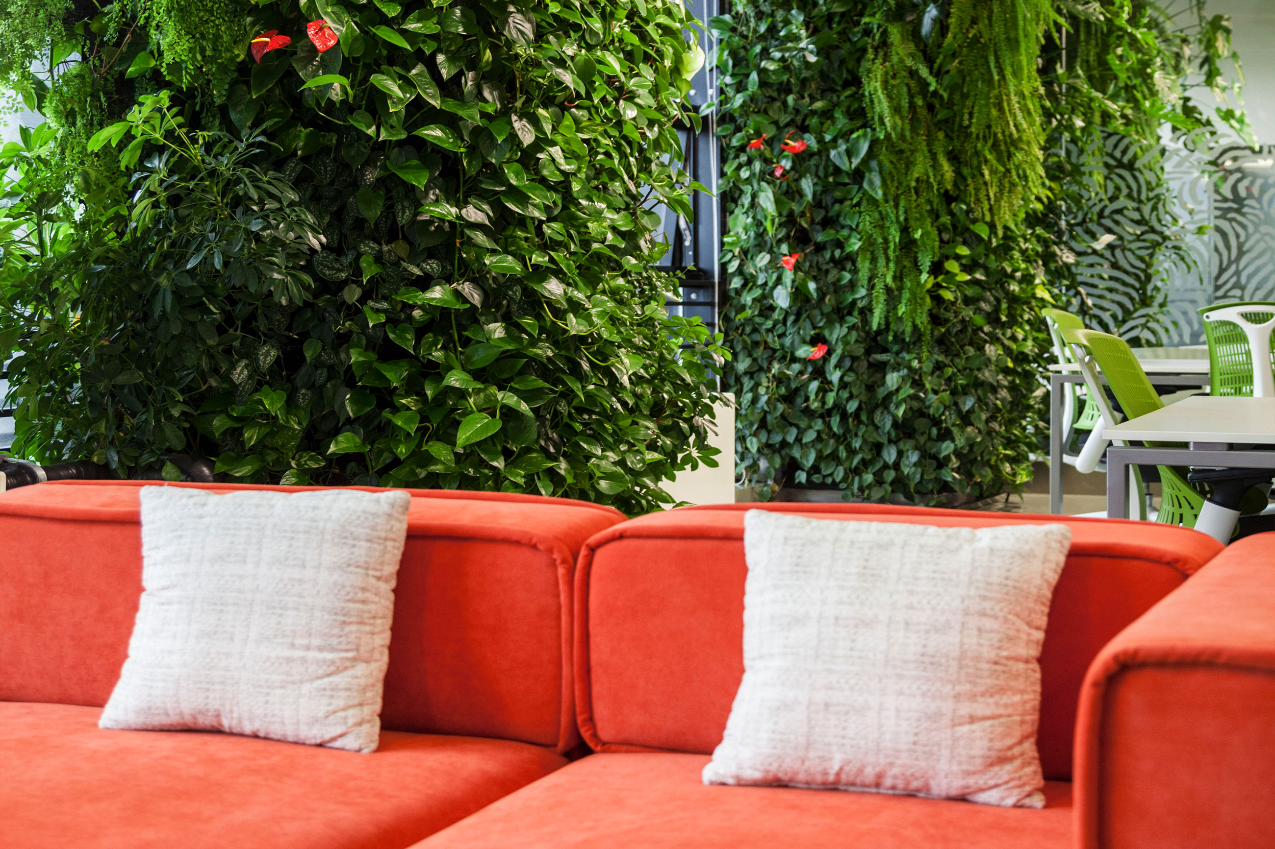Vertical garden by Mingzhu Nerval at Dawnfinder in Shanghai, 2012
