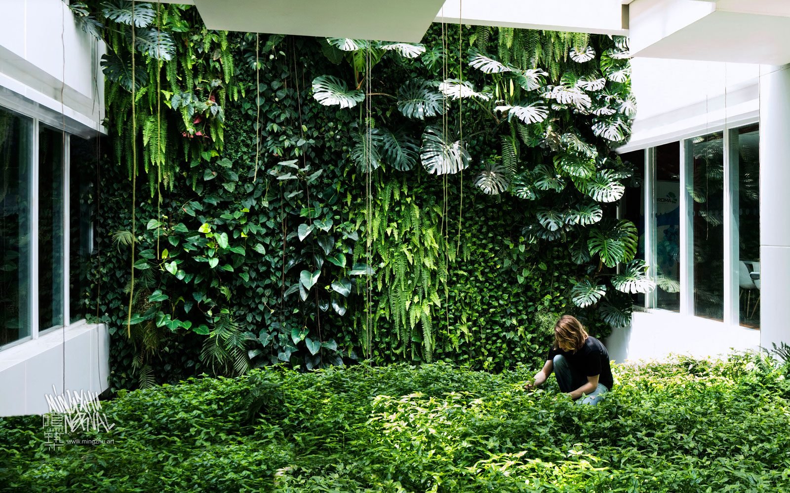 Vertical Garden by Mingzhu Nerval | Clariant At Mingzhu Nerval, we thrive at creating the most beautiful vertical gardens in the world. For Clariant, we created a gorgeous living wall design - Shanghai, 2010.
