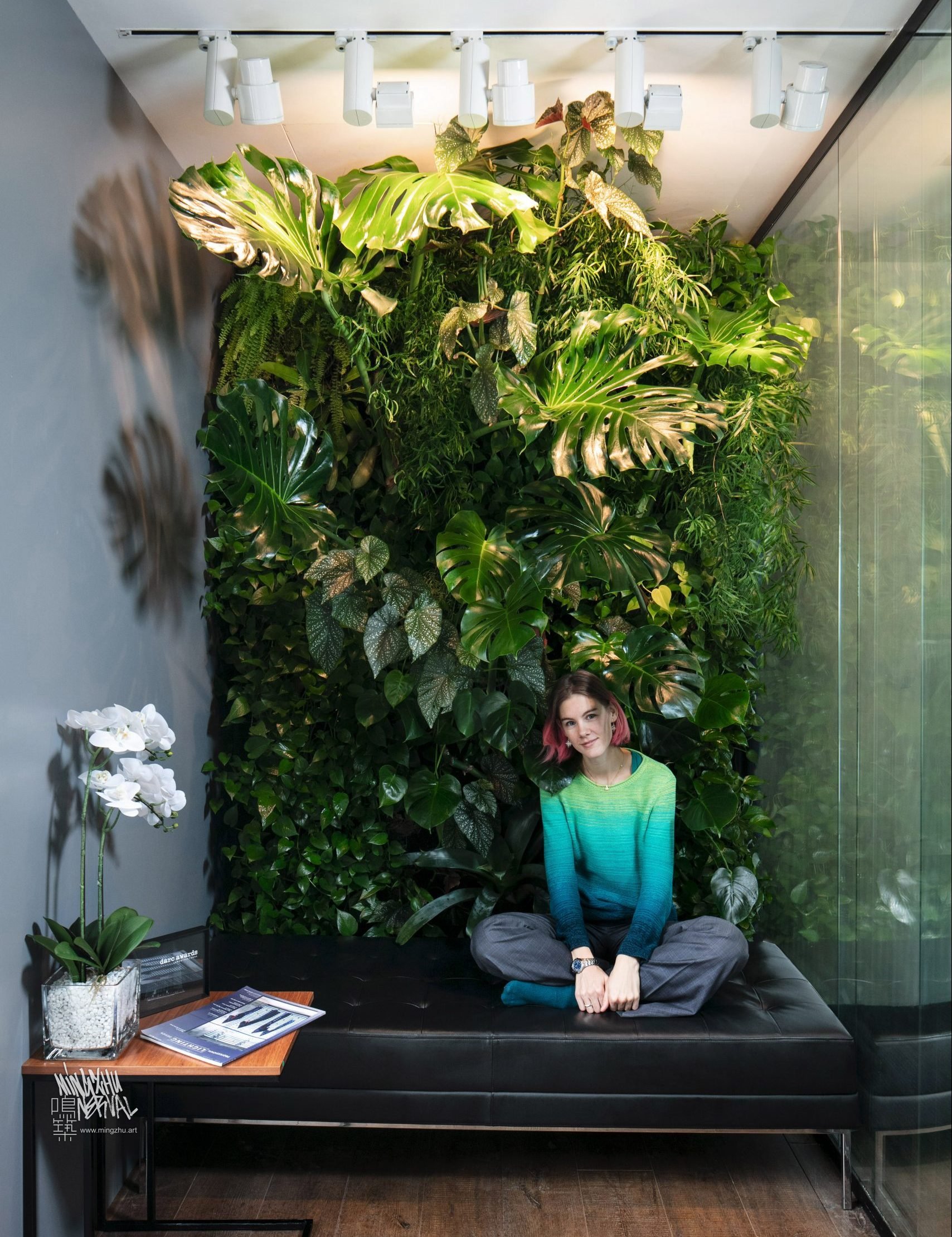 Vertical garden by Mingzhu Nerval at Studio Illumine in Shanghai, 2015