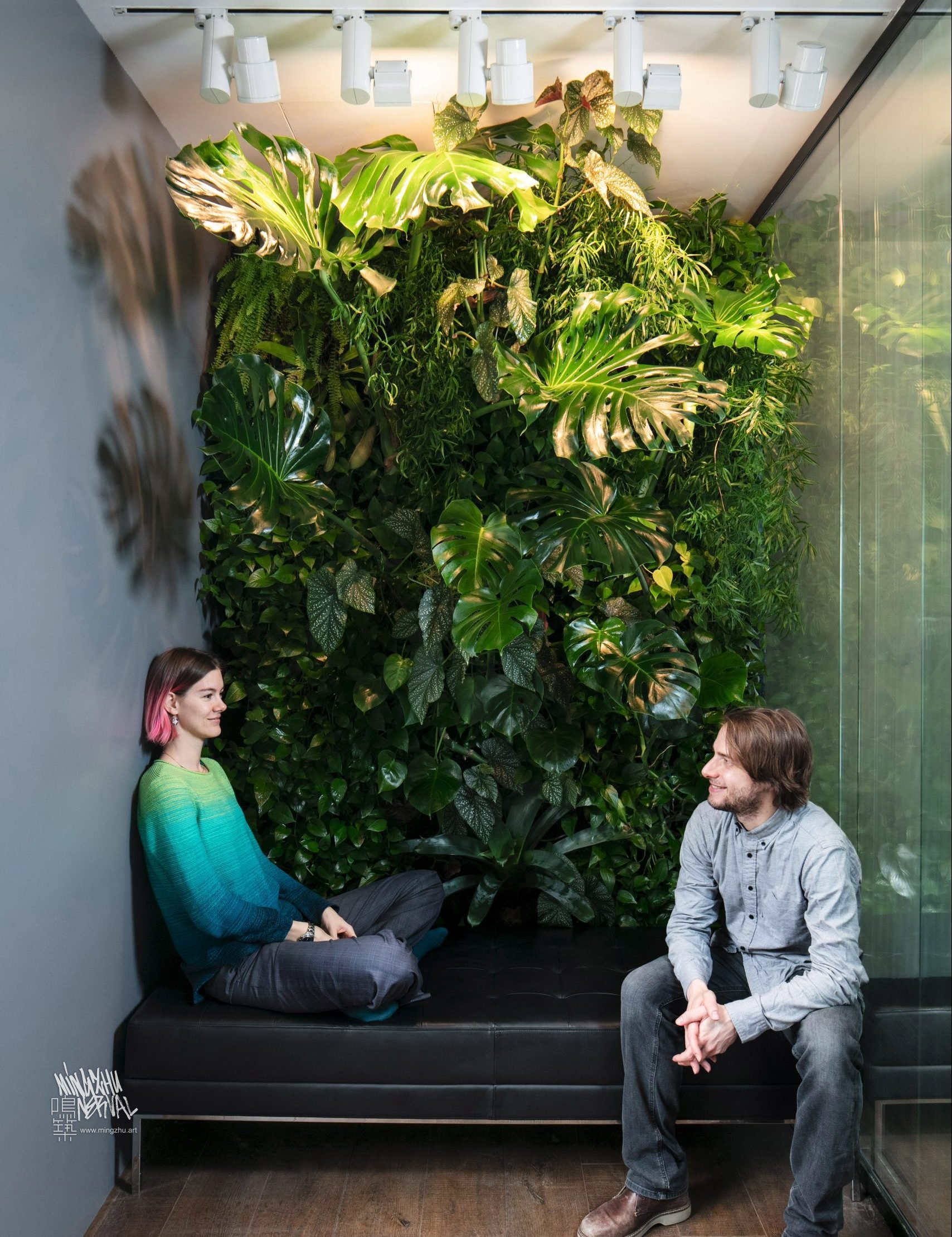 At Mingzhu Nerval, we thrive at creating the most beautiful vertical gardens in the world. For Studio Illumine, we created a homely living wall design - Shanghai, 2015.