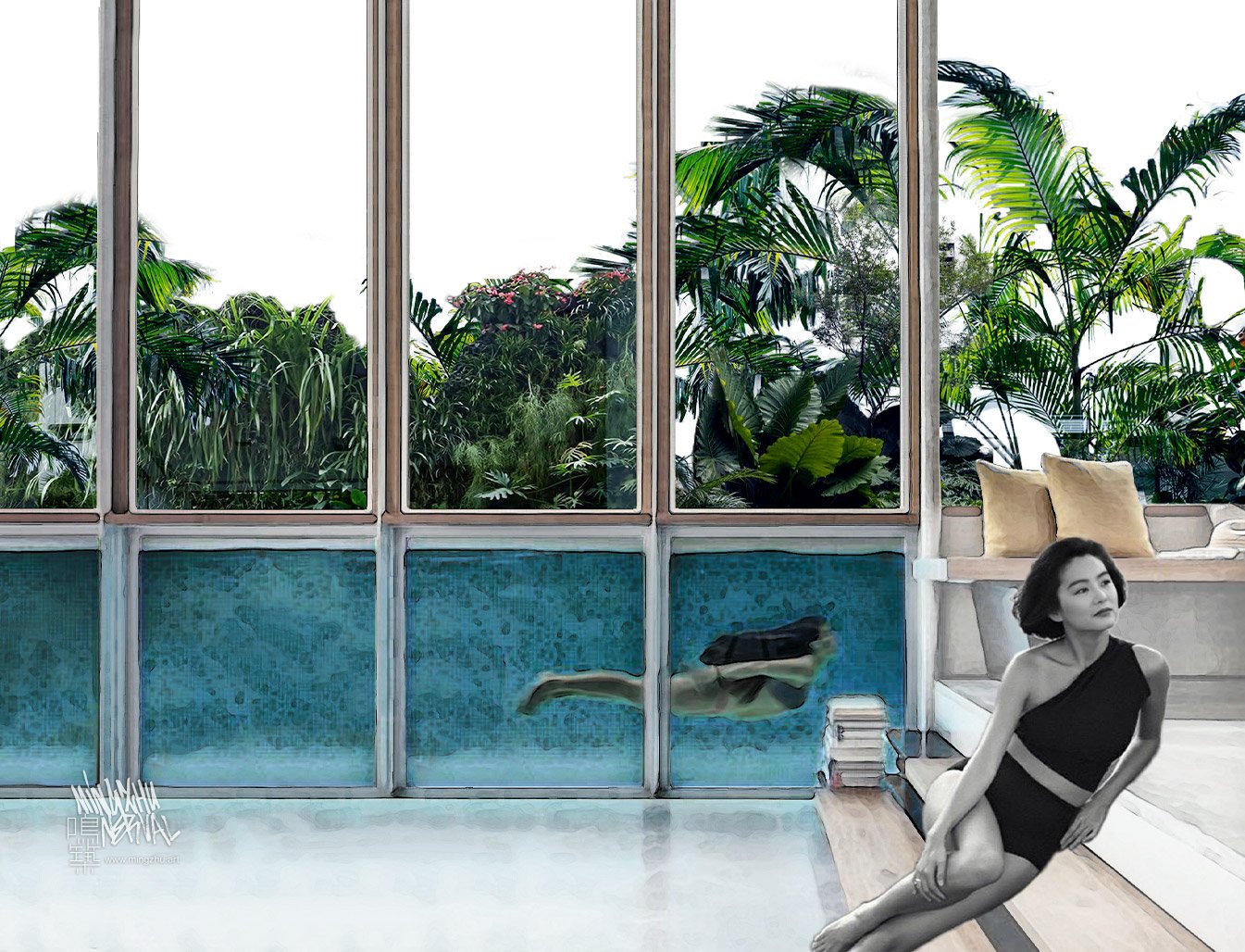 Mingzhu Nerval vertical living wall experts - luxury garden design, in Hong Kong, 2022