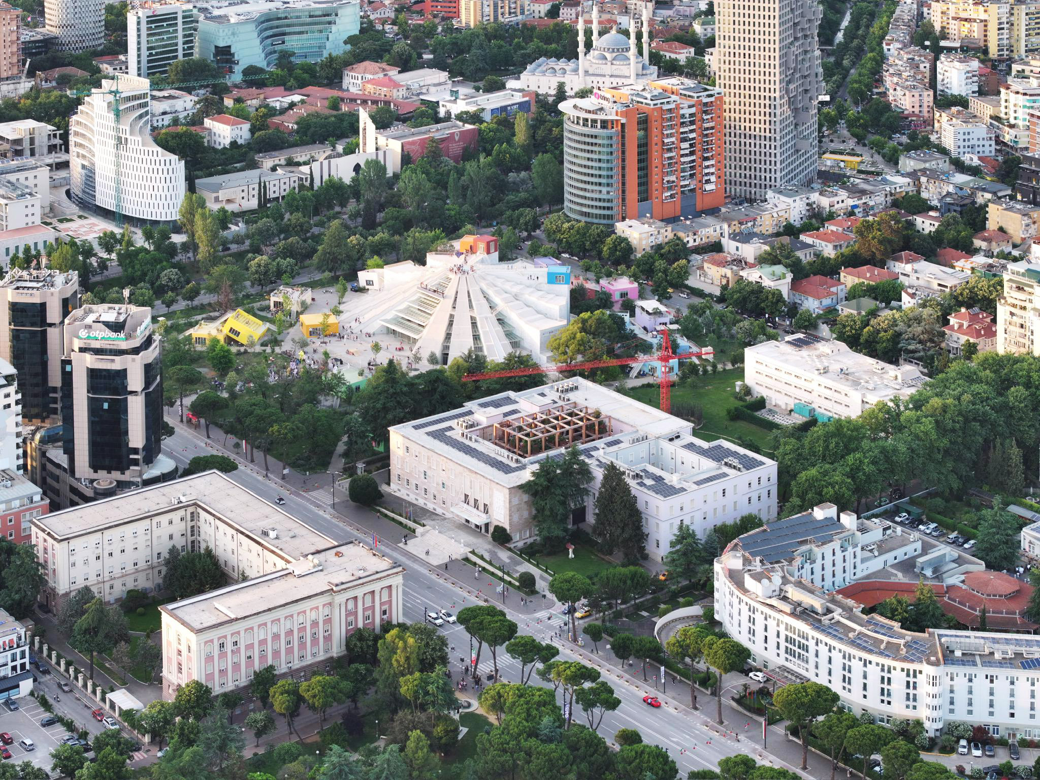 Mingzhu Nerval luxury garden experts - 3D landmark sculptural garden design for the Prime Minister of Albania, Tirana 2024
