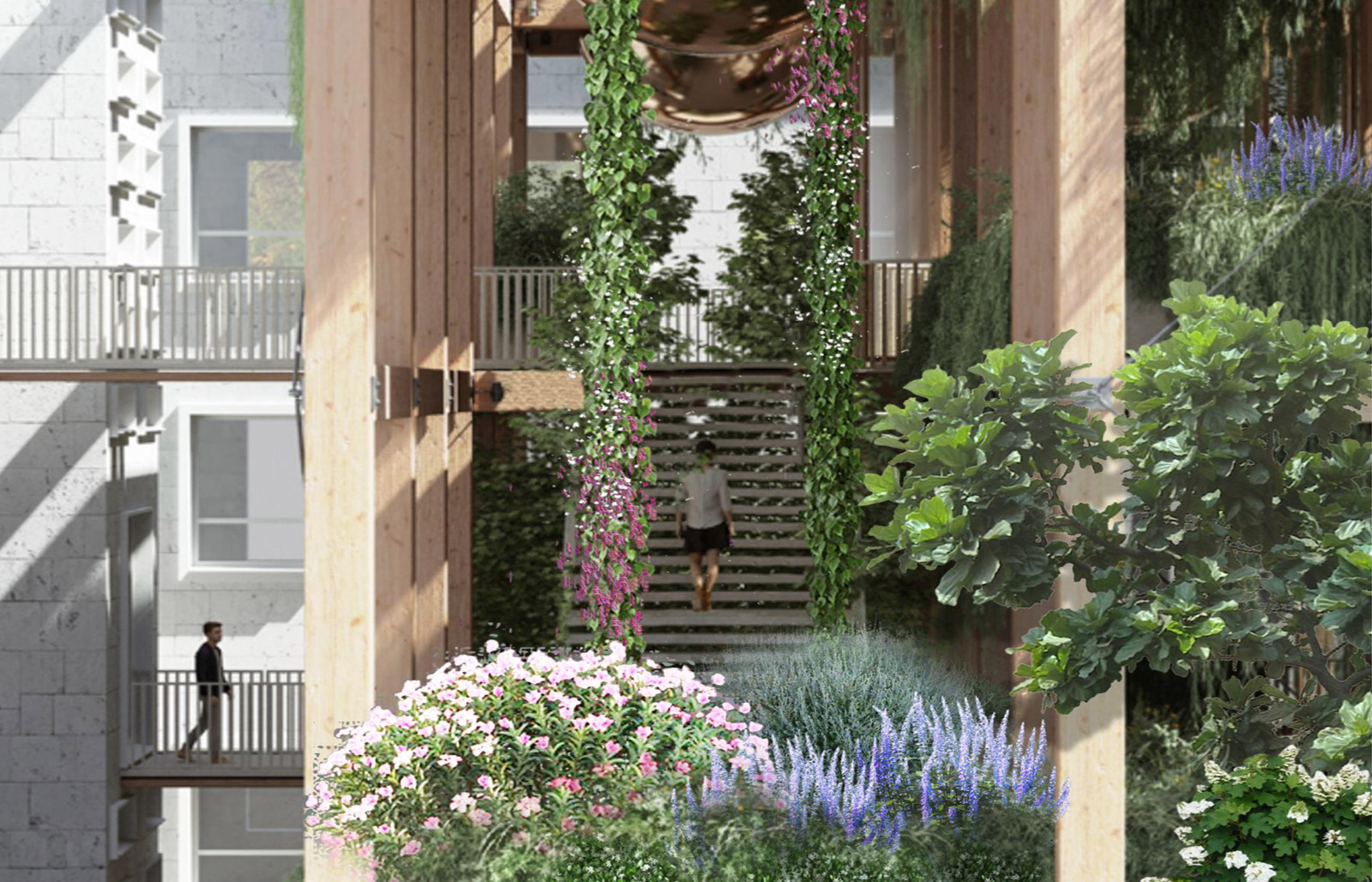 Mingzhu Nerval vertical living wall experts - luxury garden design, in Tirana, 2023