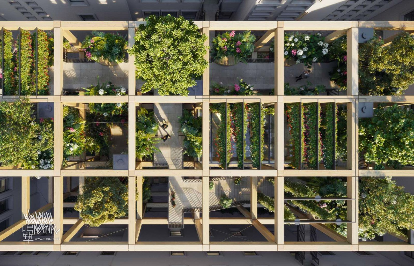 Mingzhu Nerval vertical living wall experts - luxury garden design, in Tirana, 2022