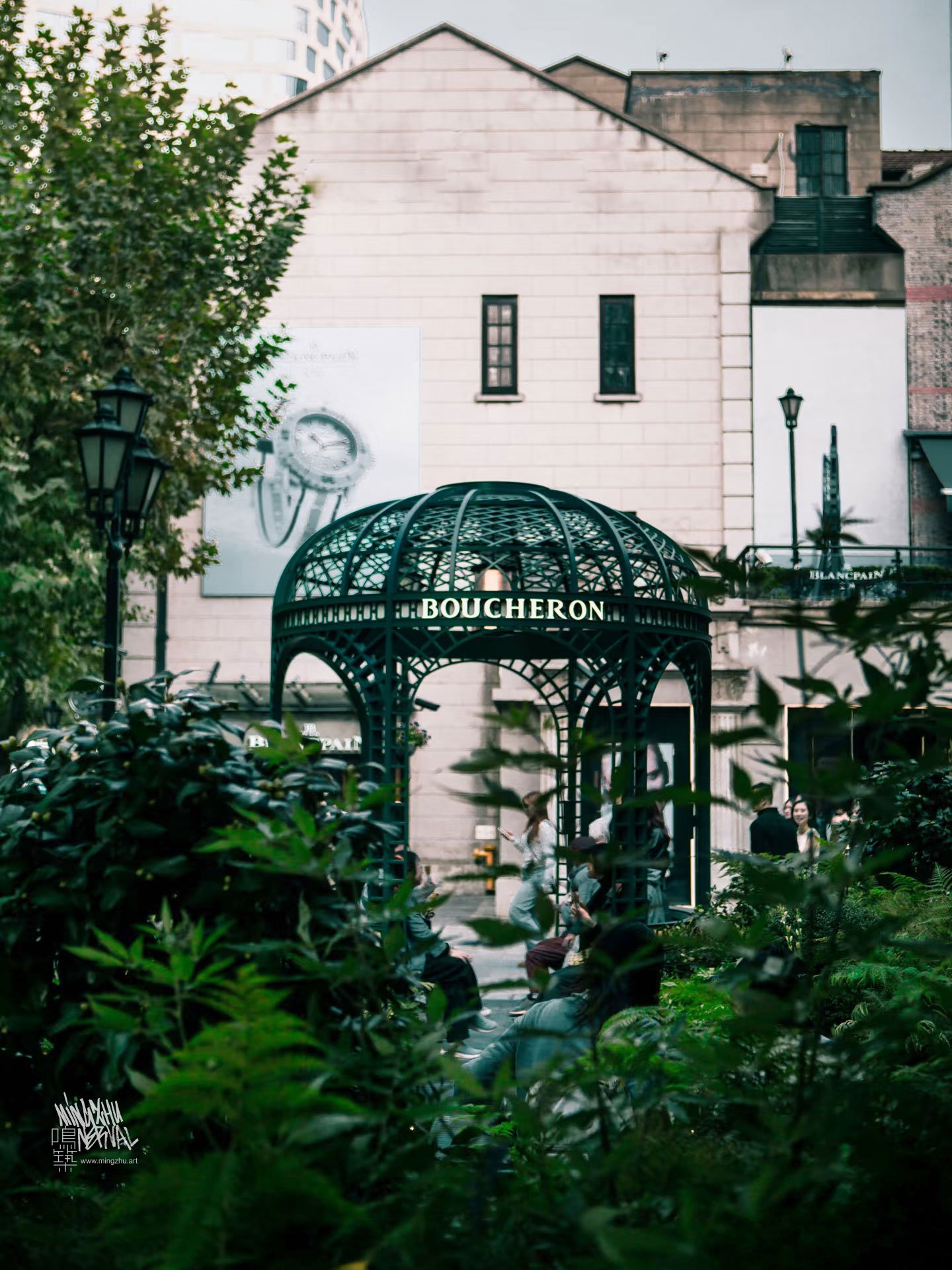 Mingzhu Nerval, boutique garden design for BOUCHERON in Shanghai Xintiandi, 2025