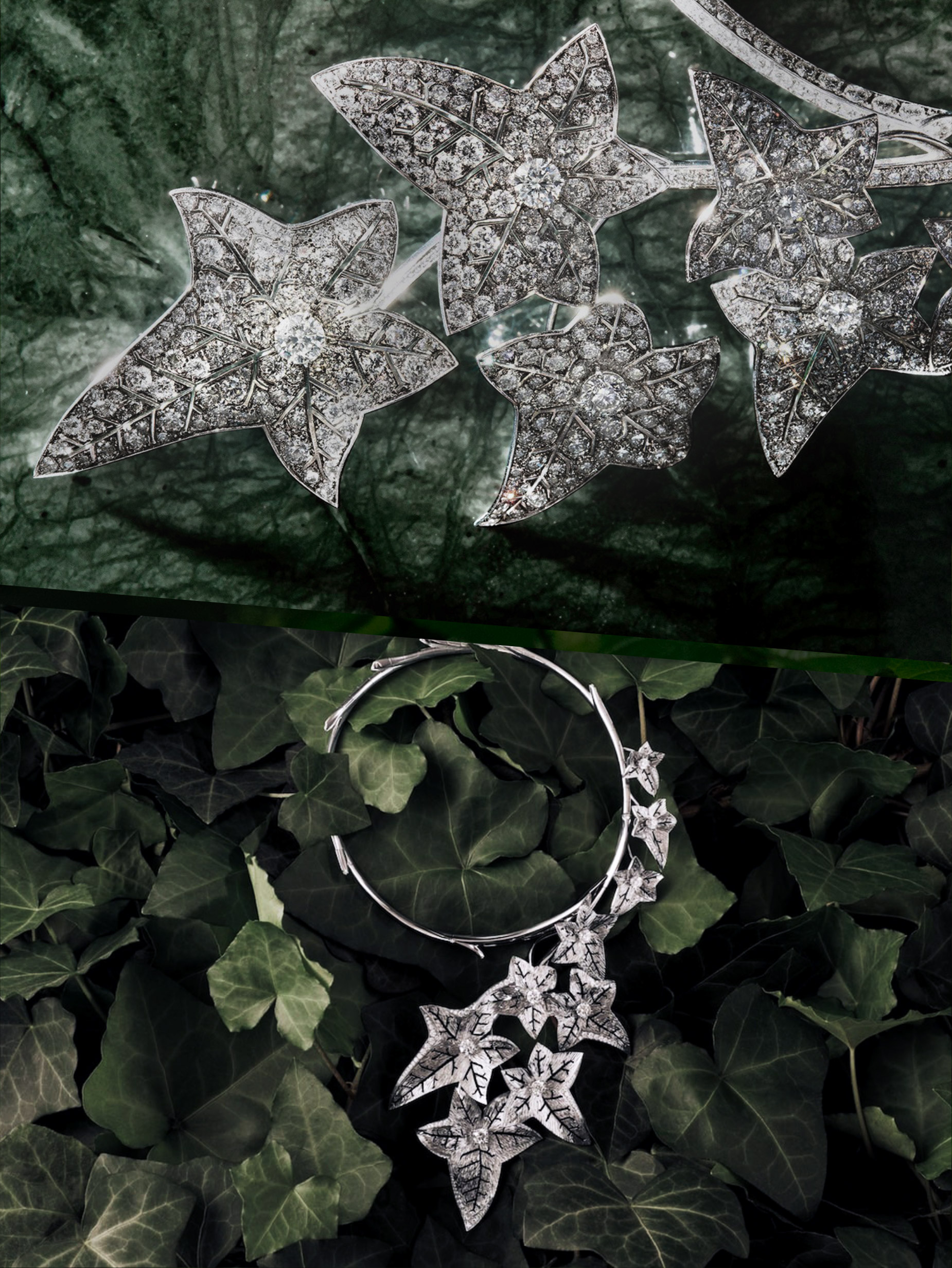 Mingzhu Nerval, boutique garden design for BOUCHERON in Shanghai Xintiandi, ivy plant palette, 2025