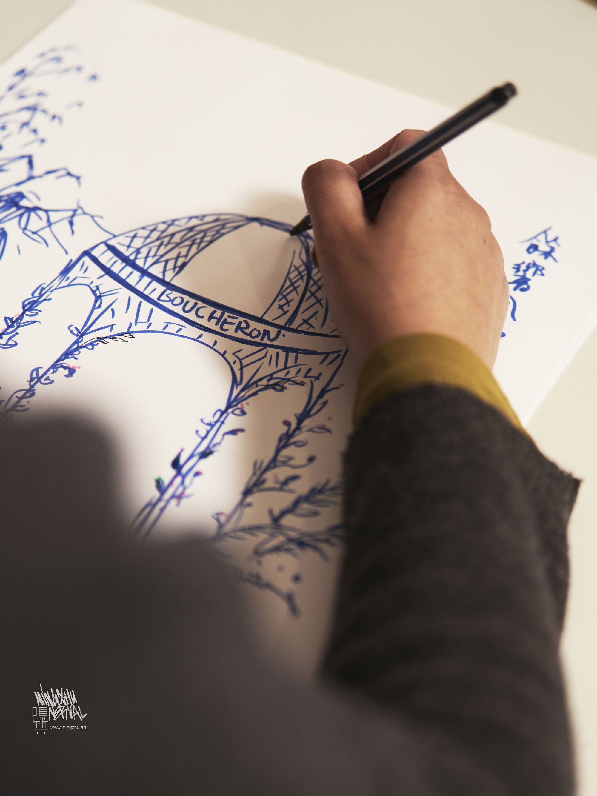 Mingzhu Nerval, boutique garden design for BOUCHERON in Shanghai Xintiandi, 2025