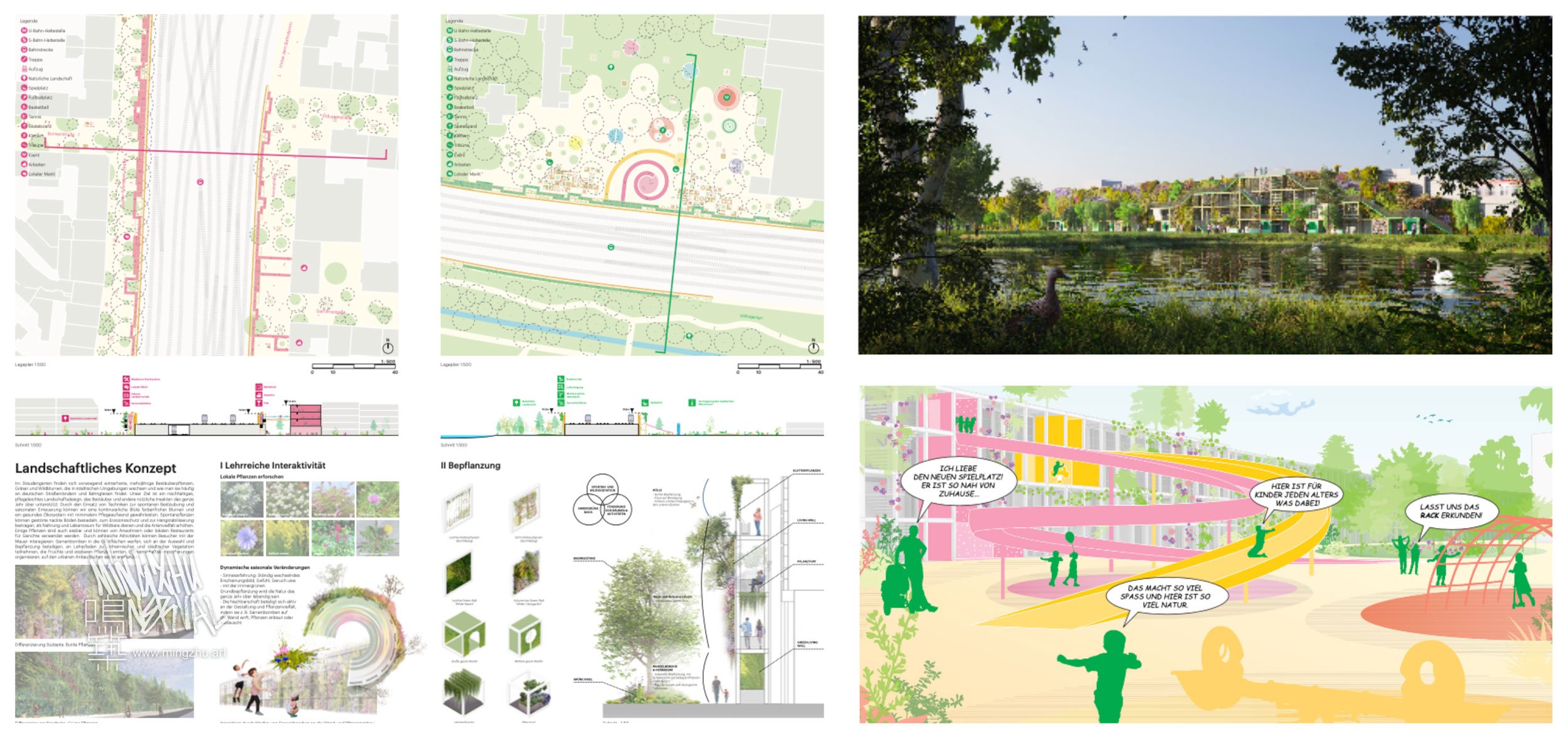Mingzhu Nerval and MVRDV, Soundwall Düsseldorf Concept Design, 2022