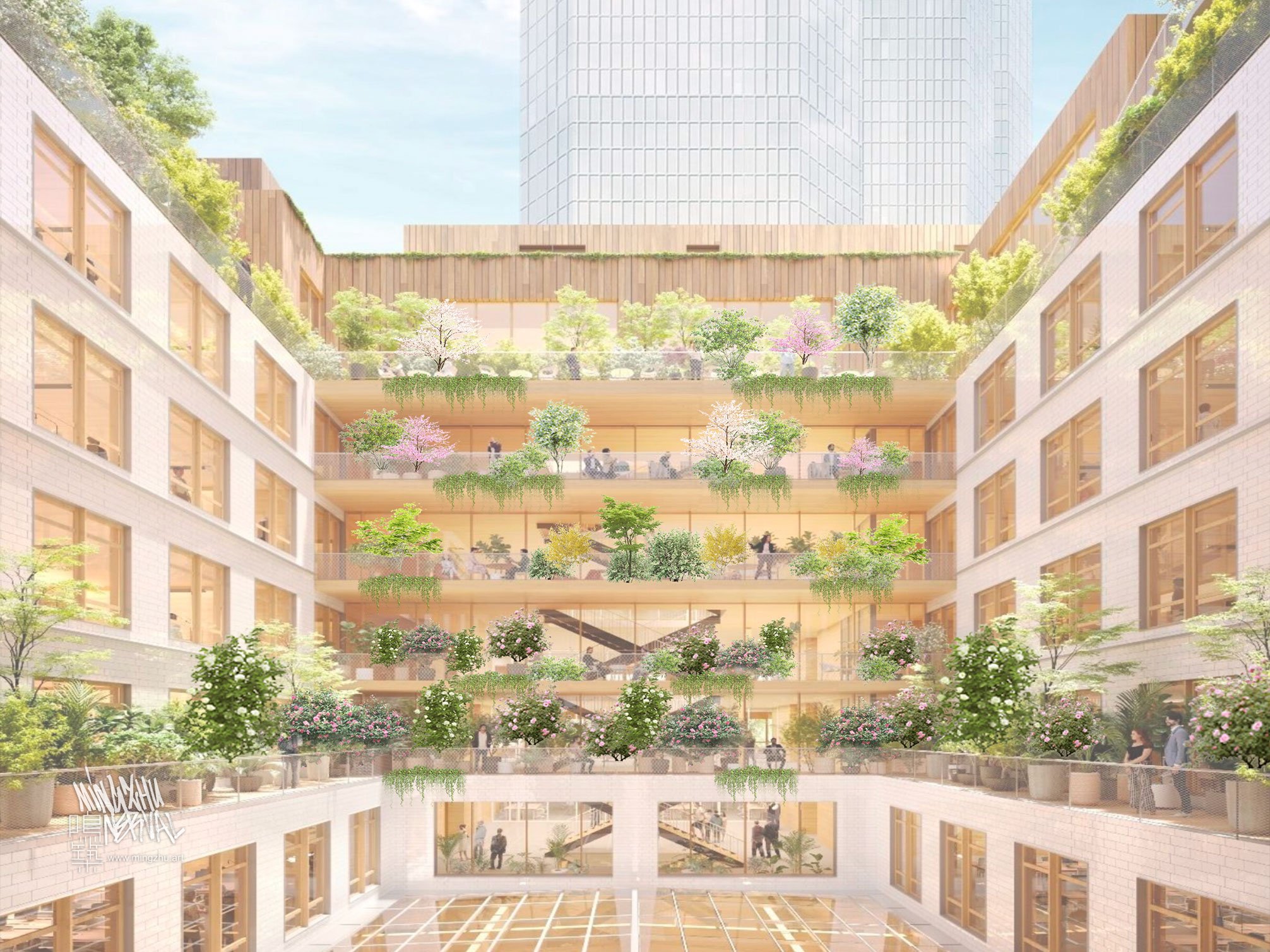 Concept for La Défense Project in Paris with Gensler