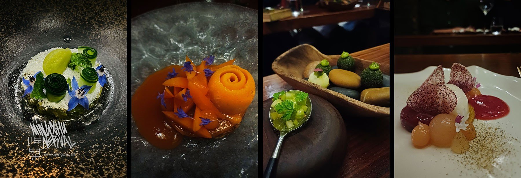 Mingzhu Nerval, Vegetarian dinner at SUBSTANCE, Paris