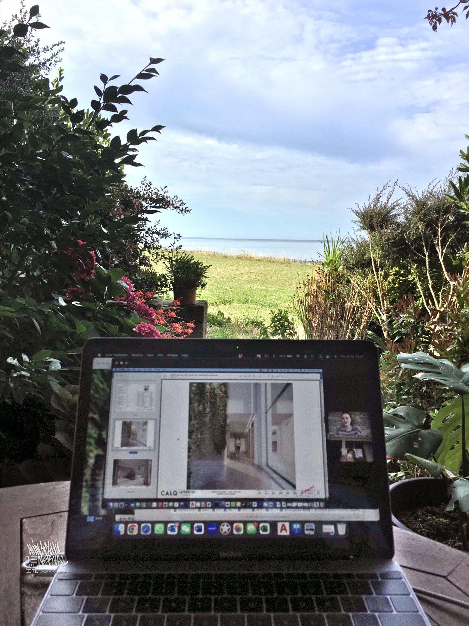 Mingzhu Nerval, Remote work in the Italian Alps & French Atlantic