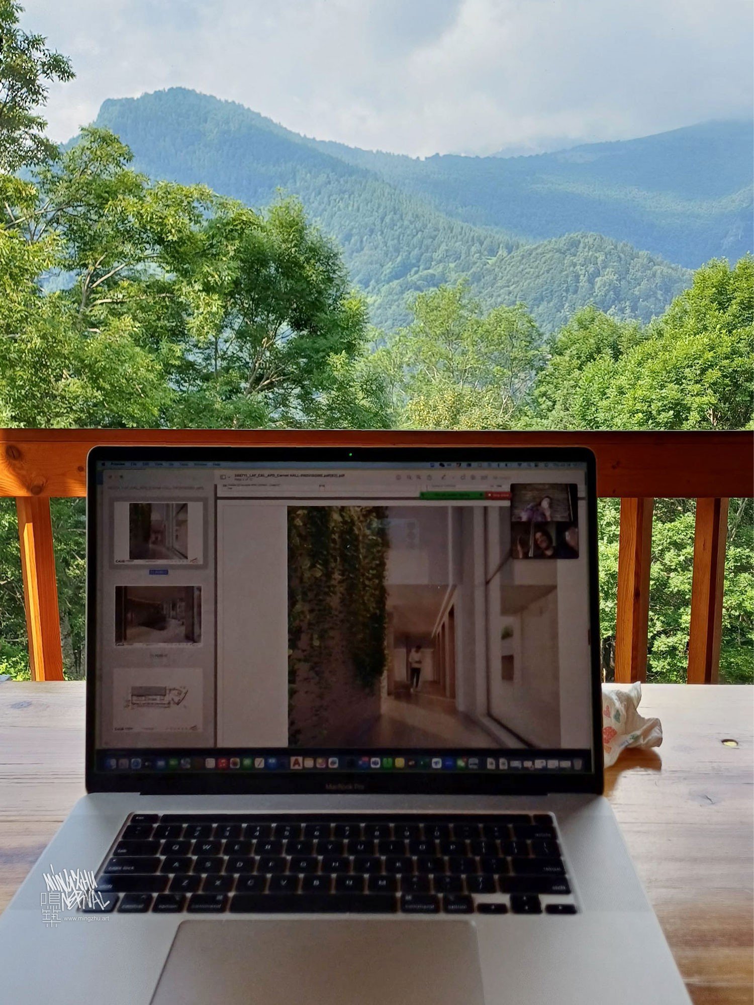 Mingzhu Nerval, Remote work in the Italian Alps & French Atlantic