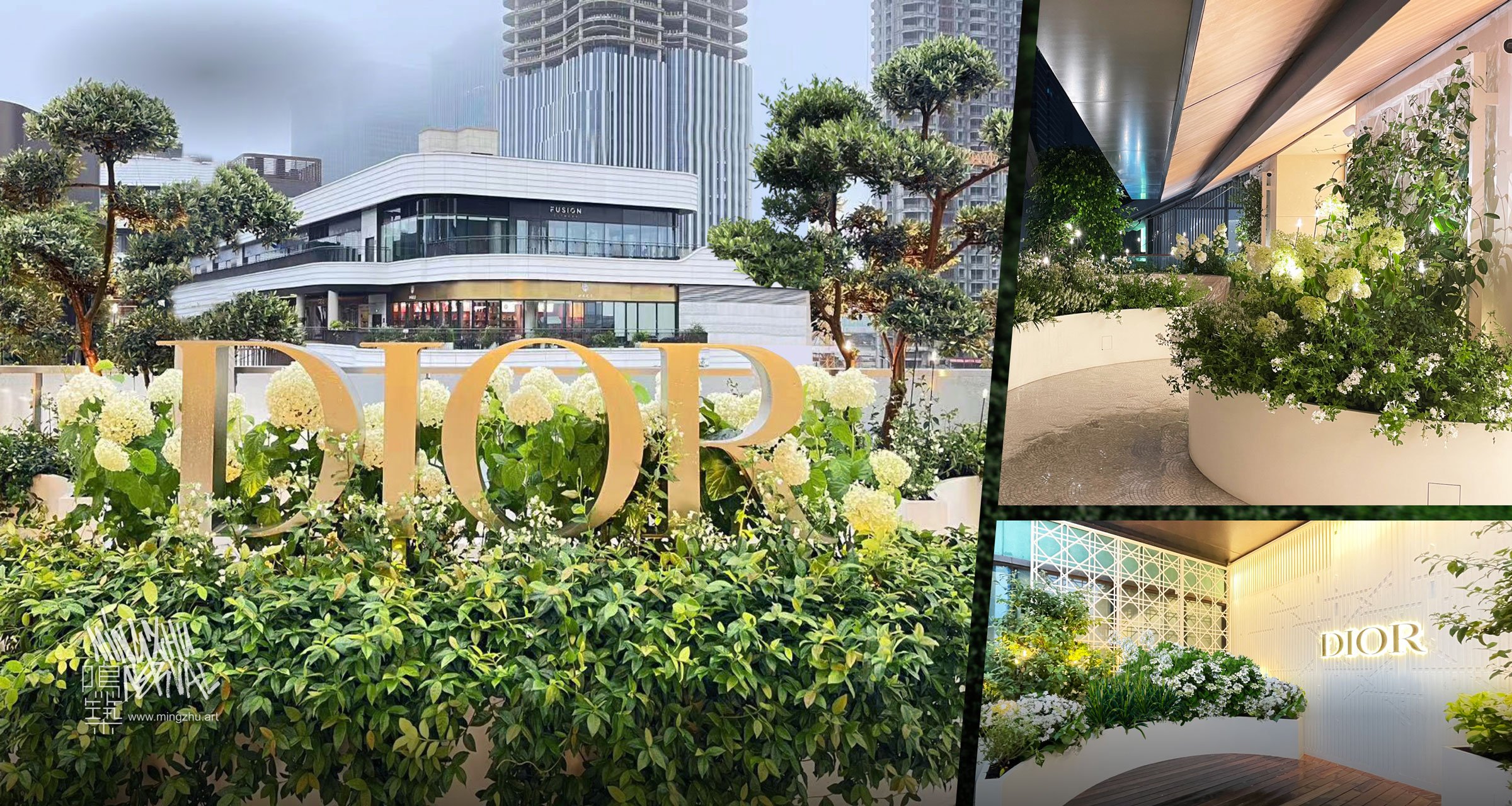 Mingzhu Nerval, boutique garden design for DIOR in Shanghai, 2025