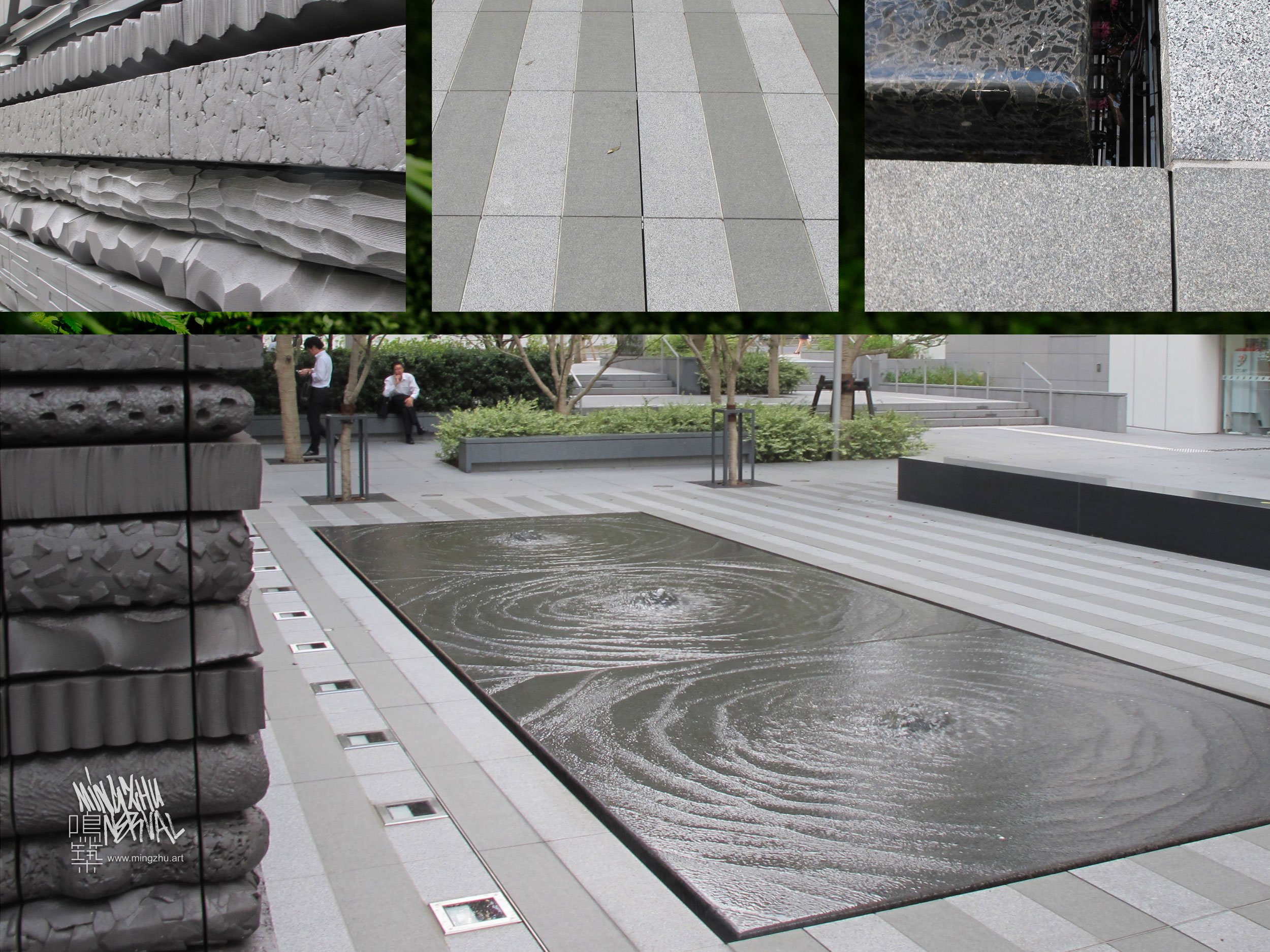 Tokyo K Tower, Mingzhu Nerval landscape urban plaza design, paving details, 2013
