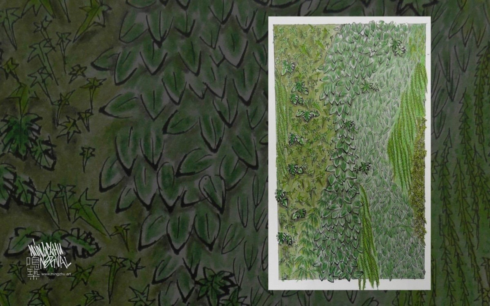 Mingzhu Nerval vertical living wall experts created the best garden design art at Clariant in Shanghai, 2010